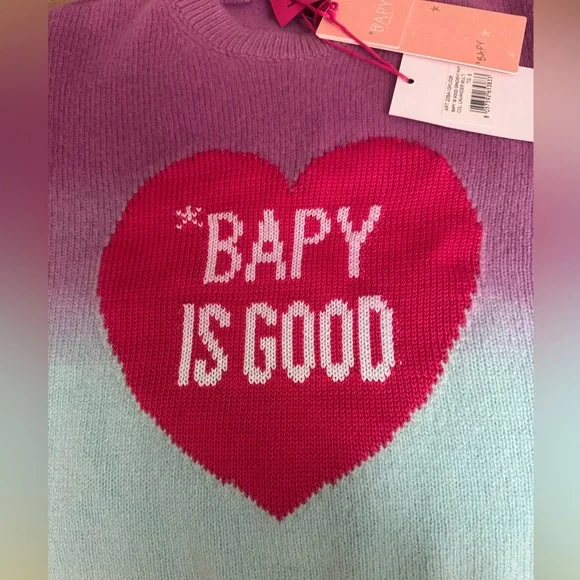 Bapy By a Bathing Ape Merino Cashmere Sweater Bapy is Good
